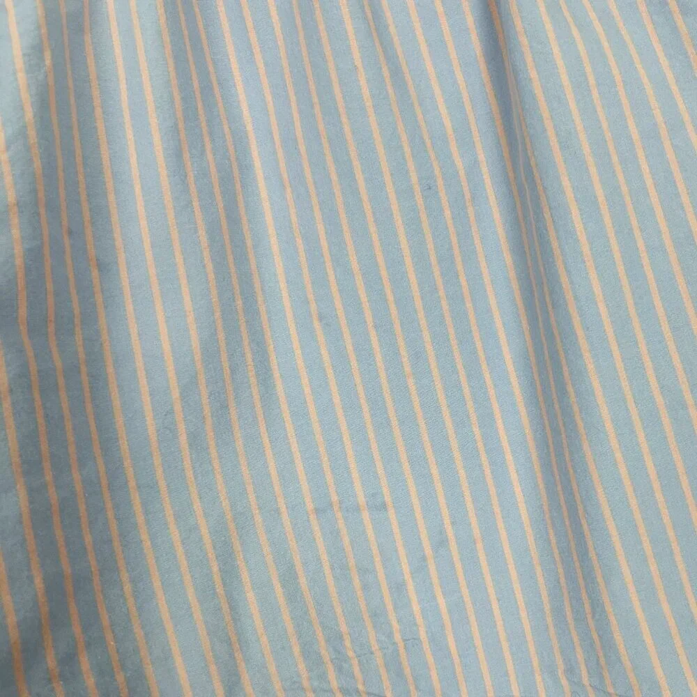 Reformation Willow Pajama Set Cropped Top Boxer Shorts Striped Blue Peach Size L - Picture 7 of 16